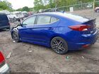 2019 Hyundai Elantra Sport Синий vin: KMHD04LB4KU886949