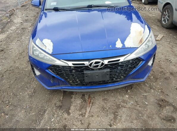 KMHD04LB4KU886949 2019 HYUNDAI ELANTRA Синий Вид щитка приборов