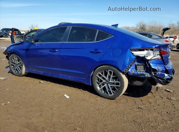 KMHD04LB4LU074035 2020 HYUNDAI ELANTRA Синий Задняя левая четверть