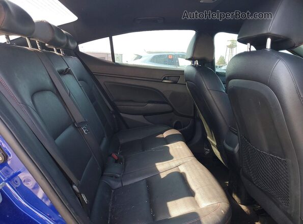KMHD04LB4LU074035 2020 HYUNDAI ELANTRA Синий Вид задних сидений