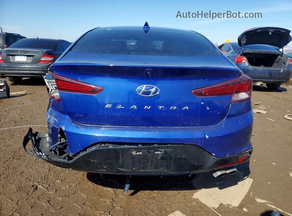 KMHD04LB4LU074035 2020 HYUNDAI ELANTRA Синий Вид сзади