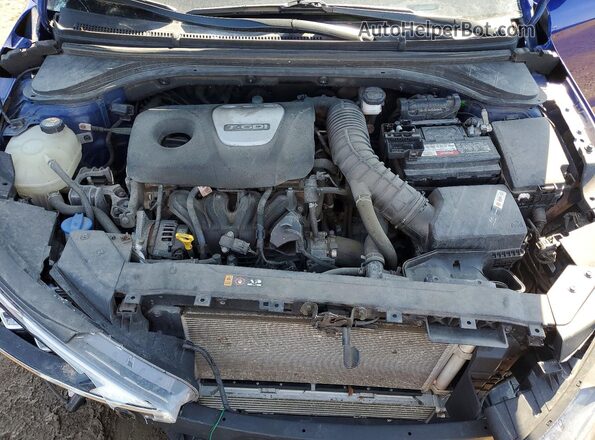 KMHD04LB4LU074035 2020 HYUNDAI ELANTRA Синий Вид задней части салона