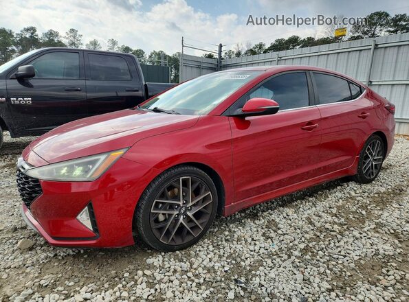 KMHD04LB5LU961031 2020 HYUNDAI ELANTRA Red Vista tres cuartos delantera izquierda