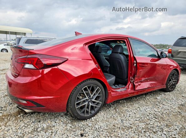 KMHD04LB5LU961031 2020 HYUNDAI ELANTRA Red Trasero derecho