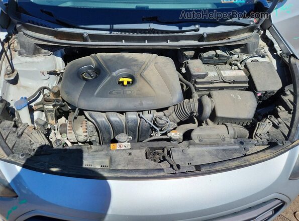 KMHD35LH2HU377422 2017 HYUNDAI ELANTRA Серебряный Вид задней части салона