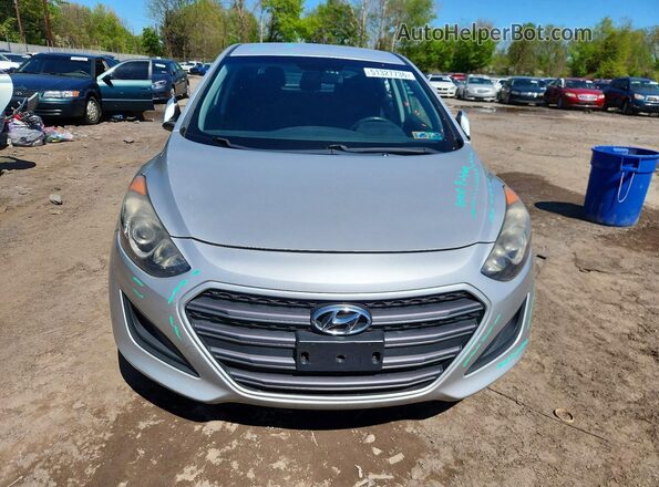 KMHD35LH2HU377422 2017 HYUNDAI ELANTRA Серебряный Вид спереди