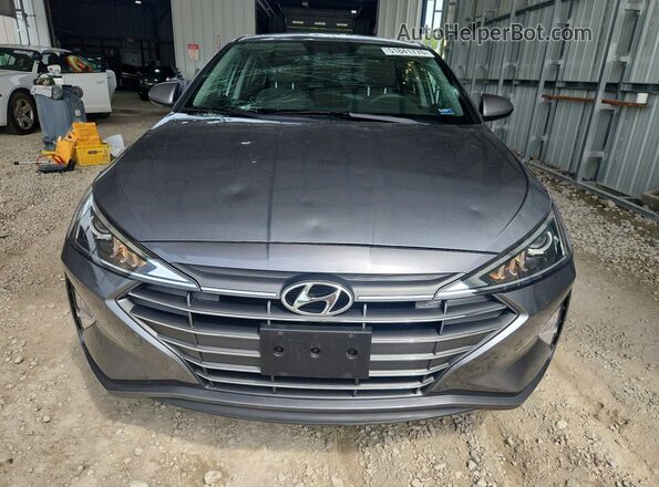 KMHD74LF0KU863800 2019 HYUNDAI ELANTRA Серый Вид спереди