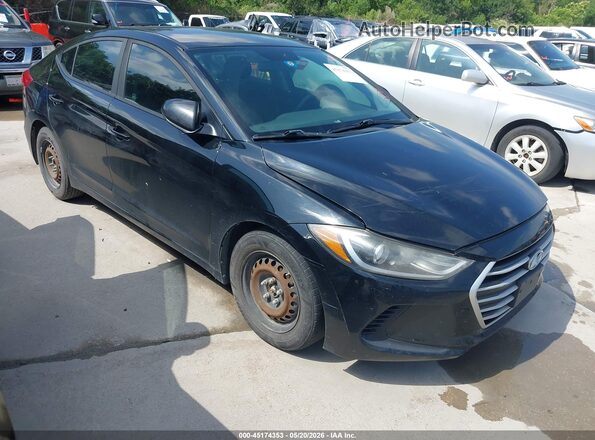 KMHD74LF1JU525191 2018 HYUNDAI ELANTRA Черный Передняя правая четверть