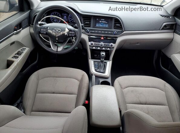 KMHD74LF1LU106227 2020 HYUNDAI ELANTRA Gray Dashboard view