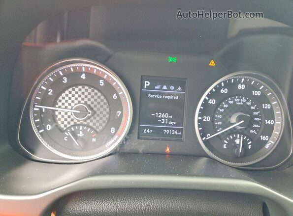 KMHD74LF1LU106227 2020 HYUNDAI ELANTRA Gray Instrument cluster view