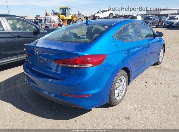 KMHD74LF2HU104235 2017 HYUNDAI ELANTRA Синий Задняя правая четверть