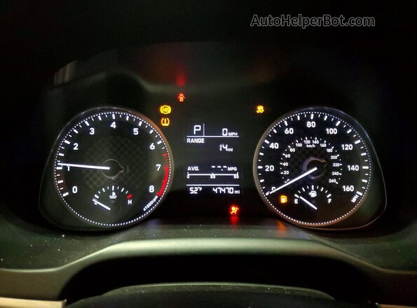 KMHD74LF2KU757333 2019 HYUNDAI ELANTRA Gray ხელსაწყოთა პანელის ხედი