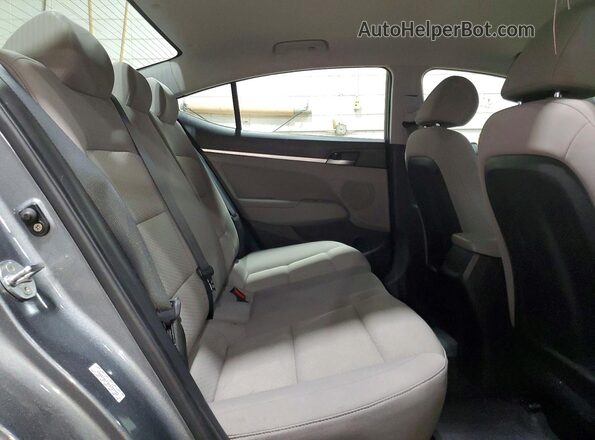 KMHD74LF2KU757333 2019 HYUNDAI ELANTRA Gray უკანა სავარძლების ხედი