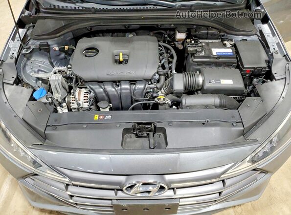KMHD74LF2KU757333 2019 HYUNDAI ELANTRA Gray უკანა სალონის ხედი