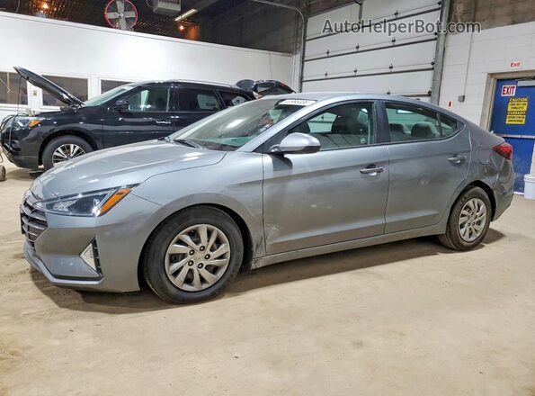 KMHD74LF2KU757333 2019 HYUNDAI ELANTRA Gray წინა მარცხენა ხედი სამი მეოთხედიდან