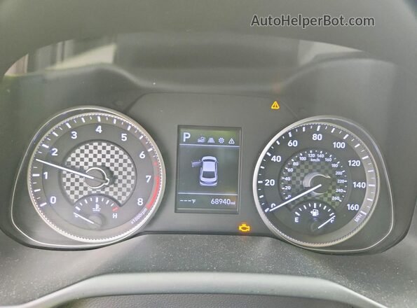 KMHD74LF2LU980988 2020 HYUNDAI ELANTRA Черный Вид щитка приборов