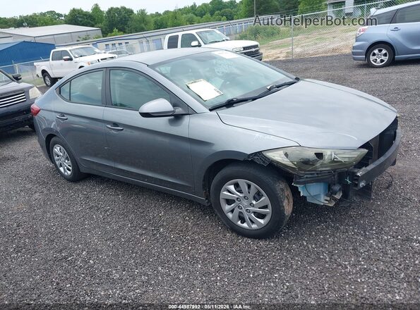 KMHD74LF4HU078933 2017 HYUNDAI ELANTRA Gray Przód prawy