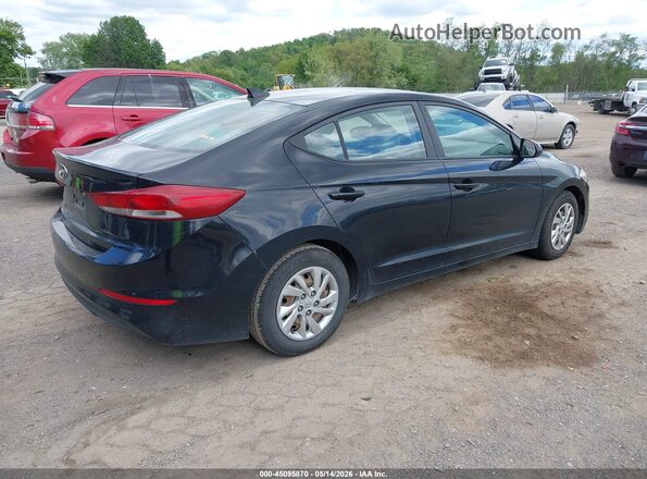 KMHD74LF4HU118363 2017 HYUNDAI ELANTRA Black Задня права чверть