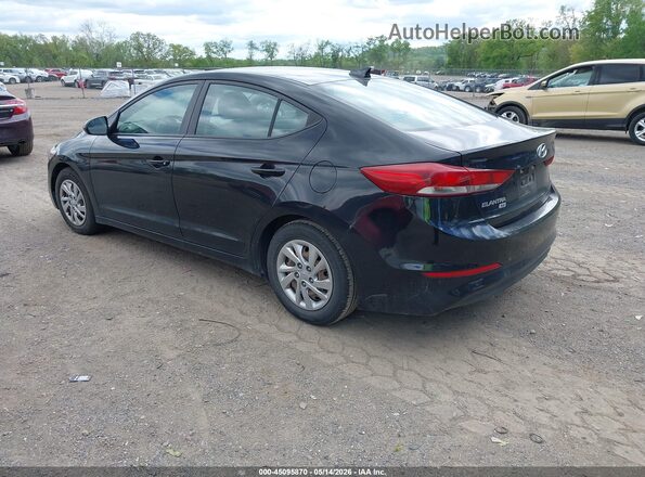 KMHD74LF4HU118363 2017 HYUNDAI ELANTRA Black Задня ліва чверть