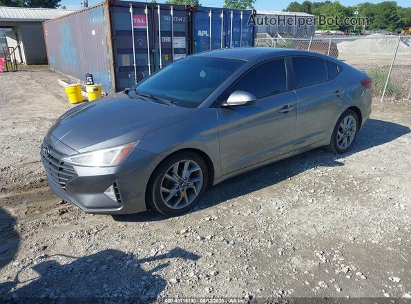KMHD74LF4KU844764 2019 HYUNDAI ELANTRA Gray Передня ліва чверть