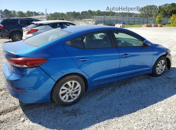 KMHD74LF7HU074875 2017 HYUNDAI ELANTRA Синий Задняя правая четверть