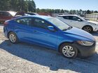 2017 Hyundai Elantra Se Синий vin: KMHD74LF7HU074875