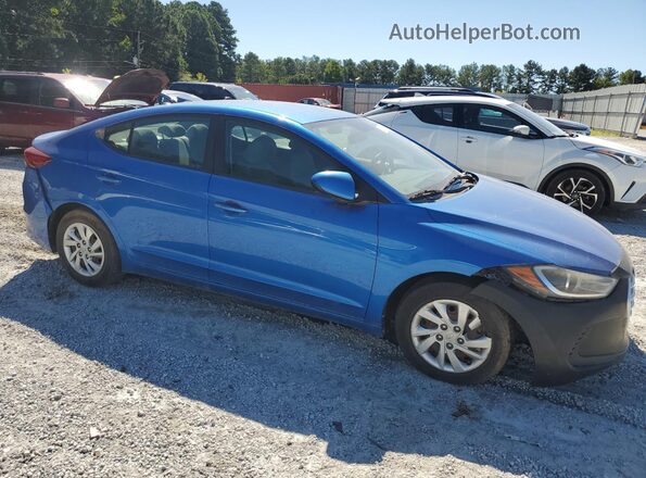 KMHD74LF7HU074875 2017 HYUNDAI ELANTRA Синий Передняя правая четверть