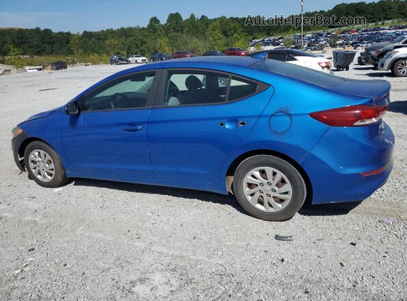 KMHD74LF7HU074875 2017 HYUNDAI ELANTRA Синий Задняя левая четверть