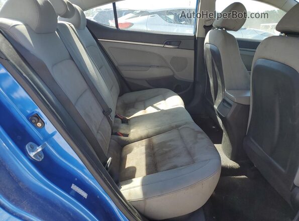 KMHD74LF7HU074875 2017 HYUNDAI ELANTRA Синий Вид задних сидений