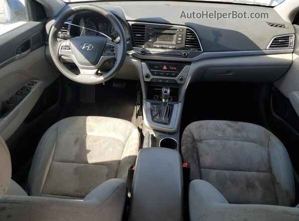 KMHD74LF7HU074875 2017 HYUNDAI ELANTRA Синий Вид панели приборов