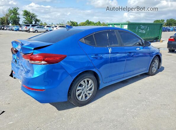 KMHD74LF7HU075041 2017 HYUNDAI ELANTRA Синий Задняя правая четверть