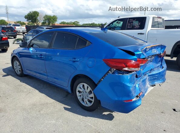 KMHD74LF7HU075041 2017 HYUNDAI ELANTRA Синий Задняя левая четверть