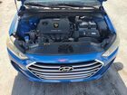 2017 Hyundai Elantra Se Синий vin: KMHD74LF7HU075041