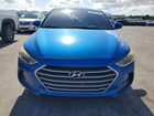 2017 Hyundai Elantra Se Синий vin: KMHD74LF7HU075041