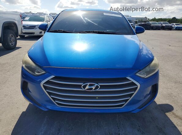 KMHD74LF7HU075041 2017 HYUNDAI ELANTRA Синий Вид спереди