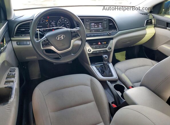 KMHD74LF7HU075041 2017 HYUNDAI ELANTRA Синий Вид панели приборов
