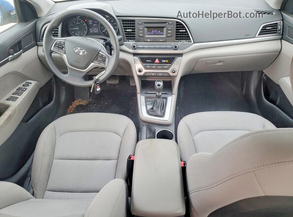 KMHD74LF8JU472876 2018 HYUNDAI ELANTRA Синий Вид панели приборов