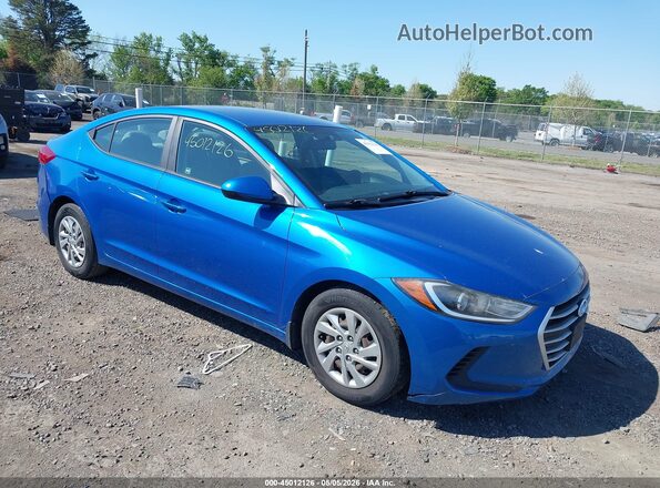 KMHD74LF9JU612370 2018 HYUNDAI ELANTRA Blue Delantero derecho
