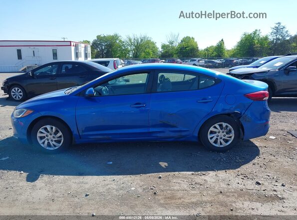 KMHD74LF9JU612370 2018 HYUNDAI ELANTRA Blue Vista interior de 360 grados