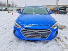 2017 Hyundai Elantra Se Синий vin: KMHD74LFXHU097048