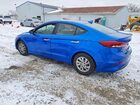 2017 Hyundai Elantra Se Синий vin: KMHD74LFXHU097048
