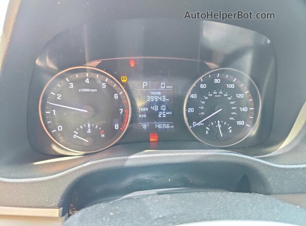 KMHD74LFXHU100773 2017 HYUNDAI ELANTRA Серый Вид щитка приборов