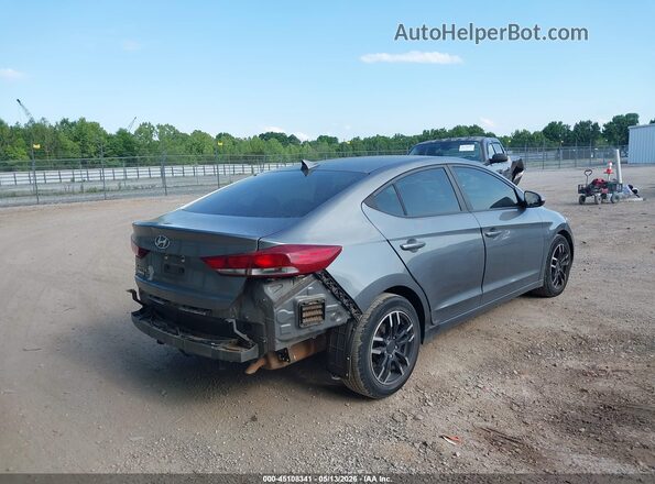 KMHD84LF0HU153981 2017 HYUNDAI ELANTRA Gray Задня права чверть
