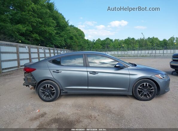 KMHD84LF0HU153981 2017 HYUNDAI ELANTRA Gray Вид задньої частини салону