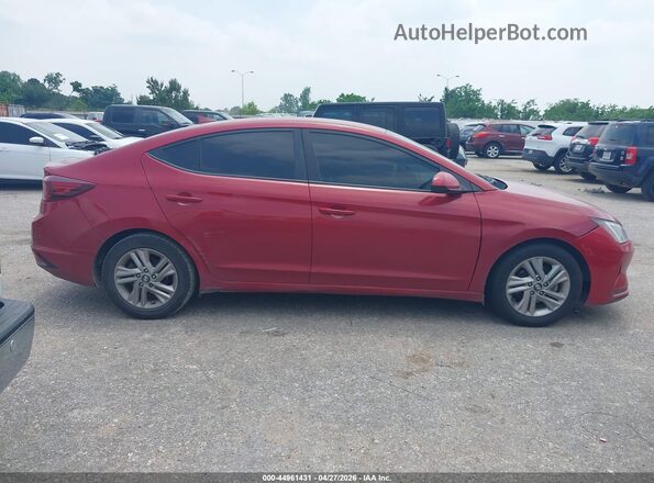 KMHD84LF0KU772670 2019 HYUNDAI ELANTRA Red Вид задньої частини салону