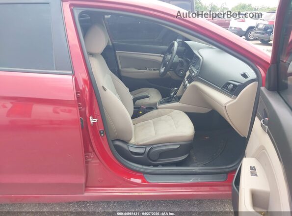 KMHD84LF0KU772670 2019 HYUNDAI ELANTRA Red Вид салону спереду