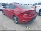 2019 Hyundai Elantra Sel Red vin: KMHD84LF0KU772670