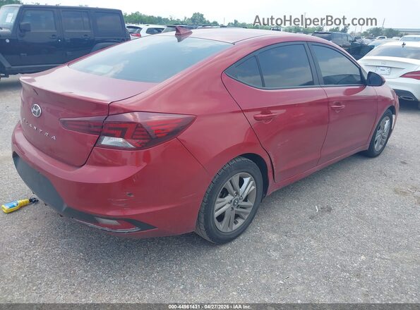 KMHD84LF0KU772670 2019 HYUNDAI ELANTRA Red Задня права чверть