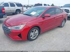2019 Hyundai Elantra Sel Red vin: KMHD84LF0KU772670