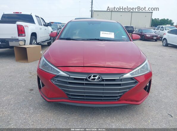 KMHD84LF0KU772670 2019 HYUNDAI ELANTRA Red Вид щитка приладів